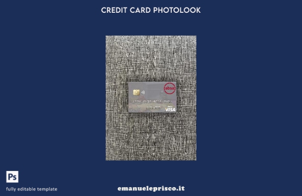 stile verificato modello frontale photolook della carta di debito Visa Seychelle